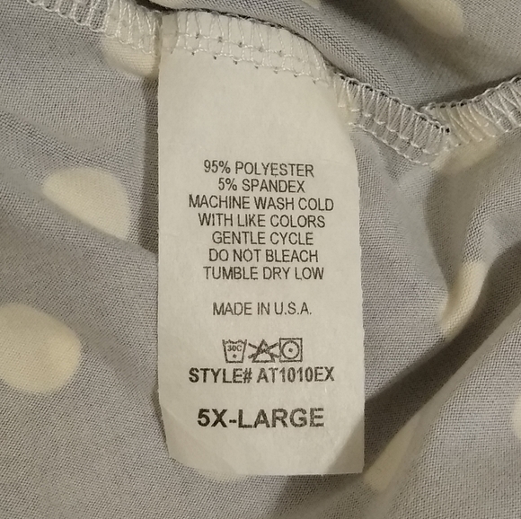 American Curvy Navy & White Polka Dot Swing Tunic - Picture 4 of 4